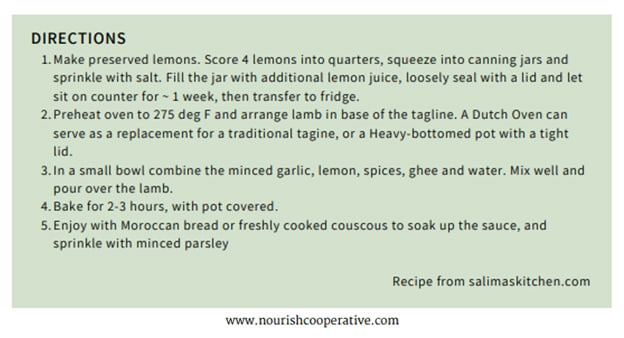 moroccan lamb tagine directions