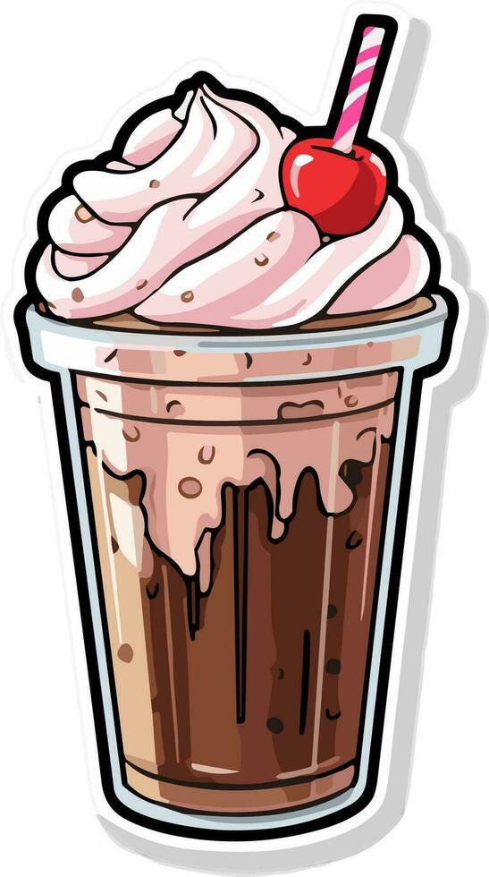 Vanilla Milkshake Vector Art, Icons, and Graphics for Free Download