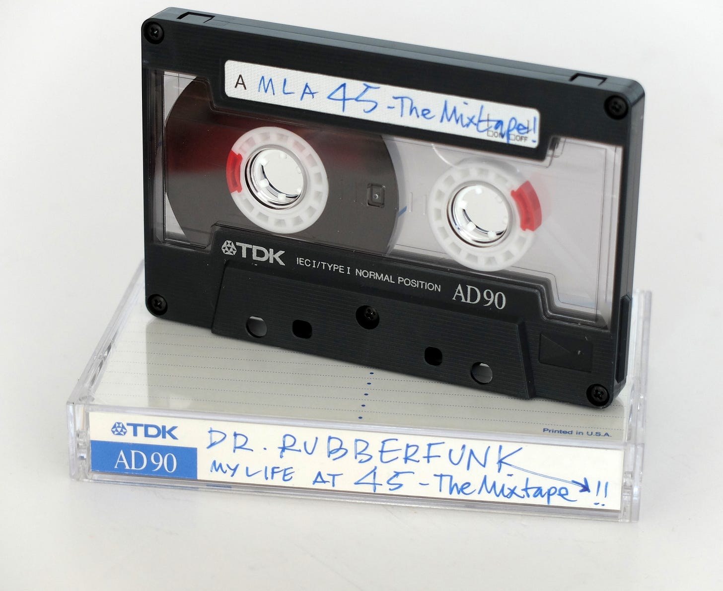 Dr Rubberfunk mixtape recorded onto late '80s TDK AD90 cassette.