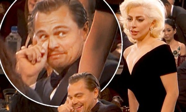 leonardo dicaprio golden lady gaga moment stirs up 2016 gossip