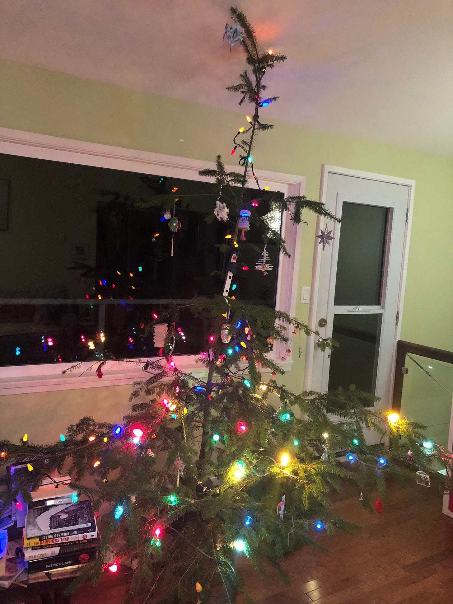 A slightly wonky Christmas tree