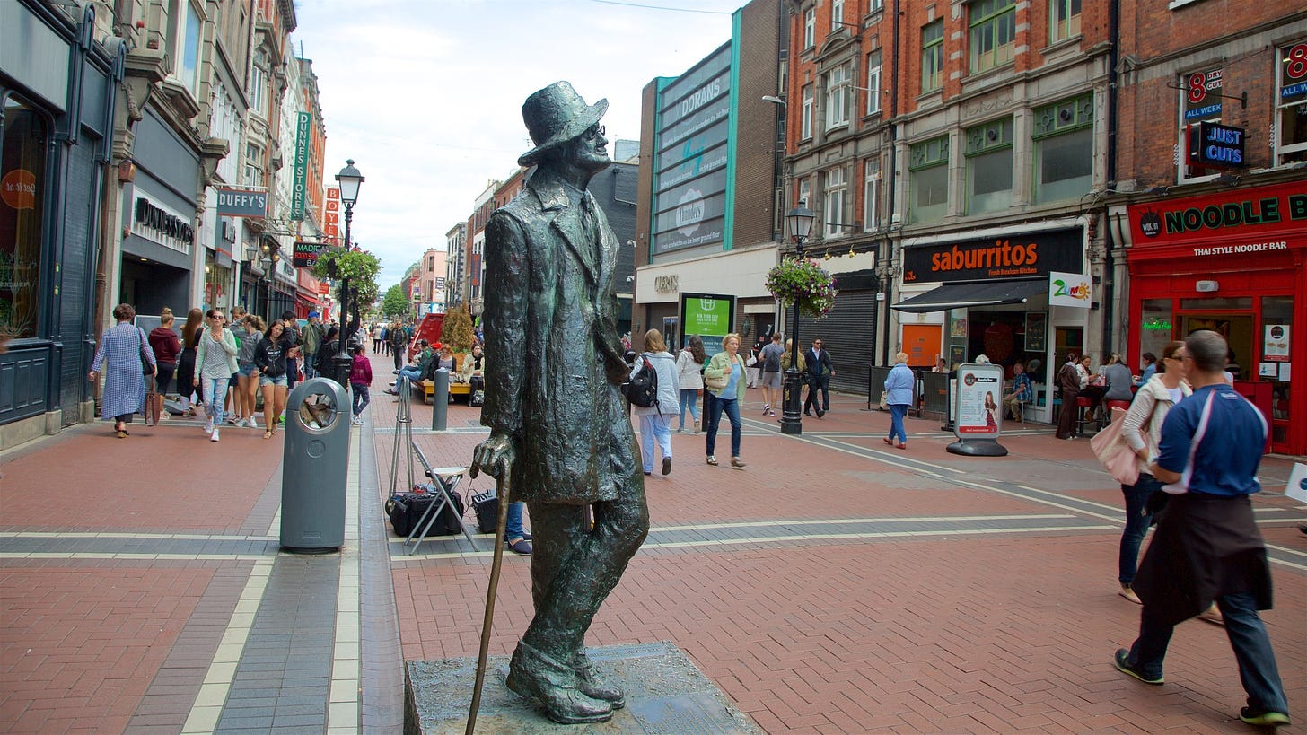 James Joyce Statue in City Centre Dublin | Expedia.co.uk
