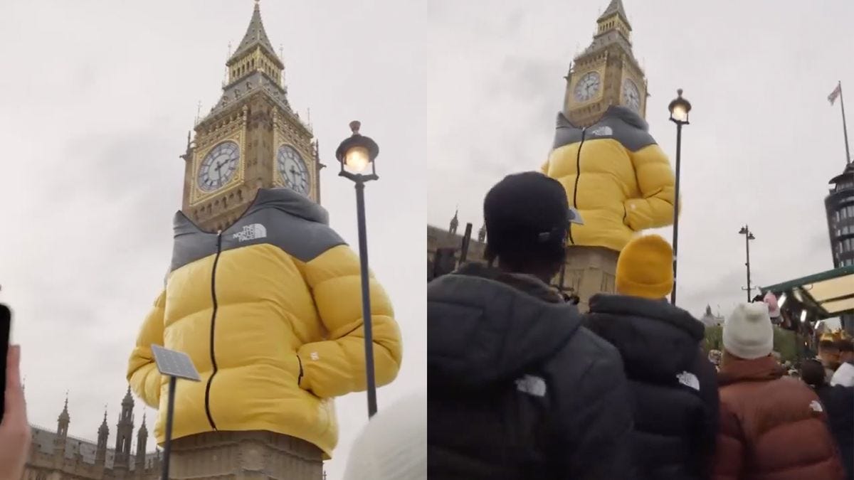 People are baffled as Big Ben is 'spotted' sporting giant puffer jacket |  Creative Bloq