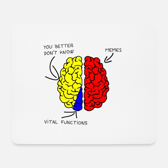 Cerebro - Cerebro - Memes' Alfombrilla de ratón | Spreadshirt