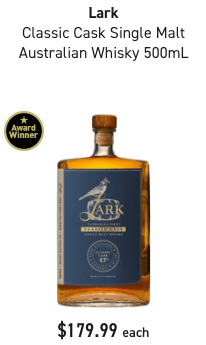500ml bottle of Lark Whisky selling for a high price