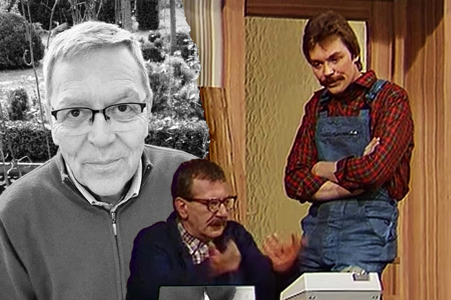 Gerd E. Schäfer und Peter Fabers in einer Szene von „Maxe Baumann“. Der Schauspieler starb jetzt im Alter von 70 Jahren.