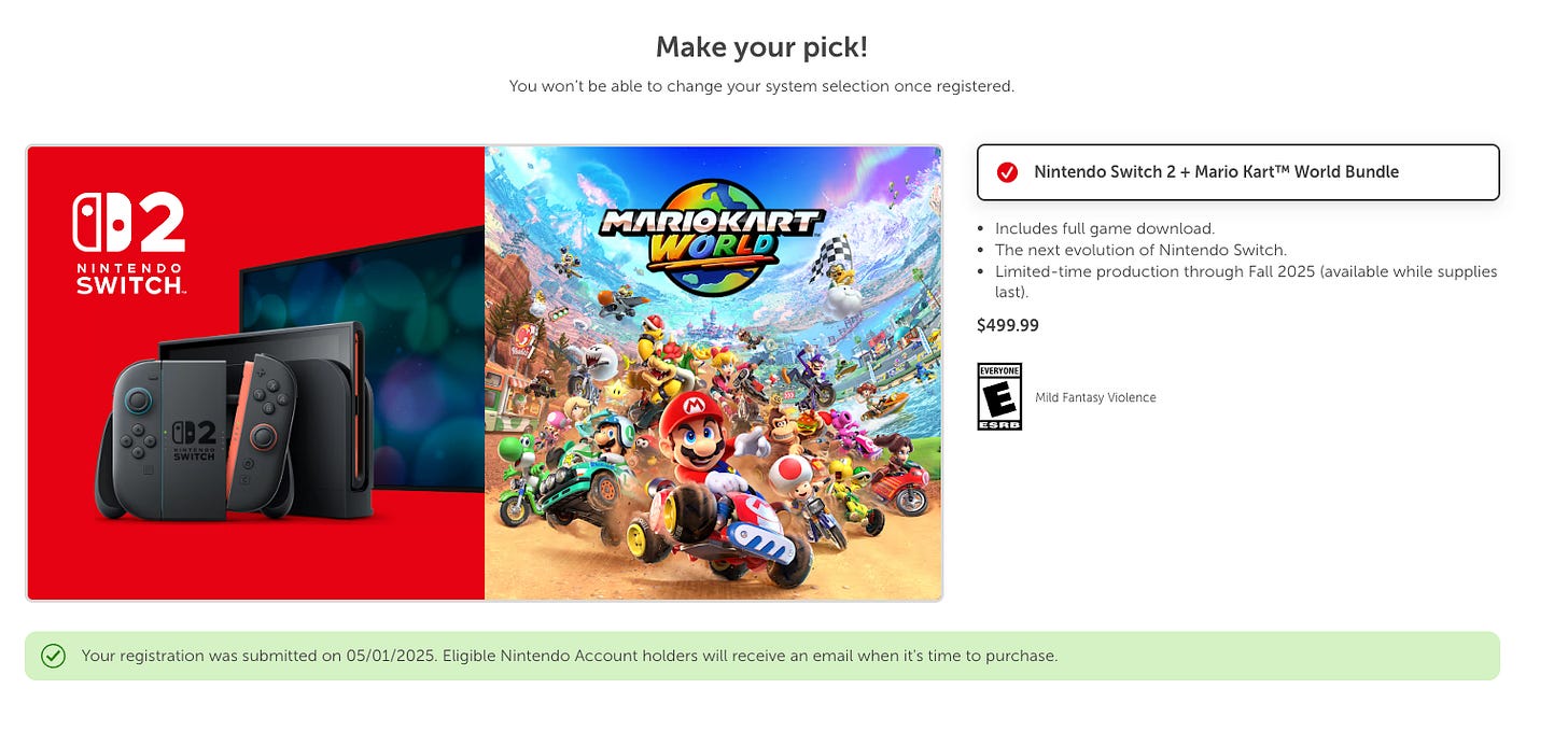 Nintendo Switch 2 pre-order Nintendo Switch 2 pre-order