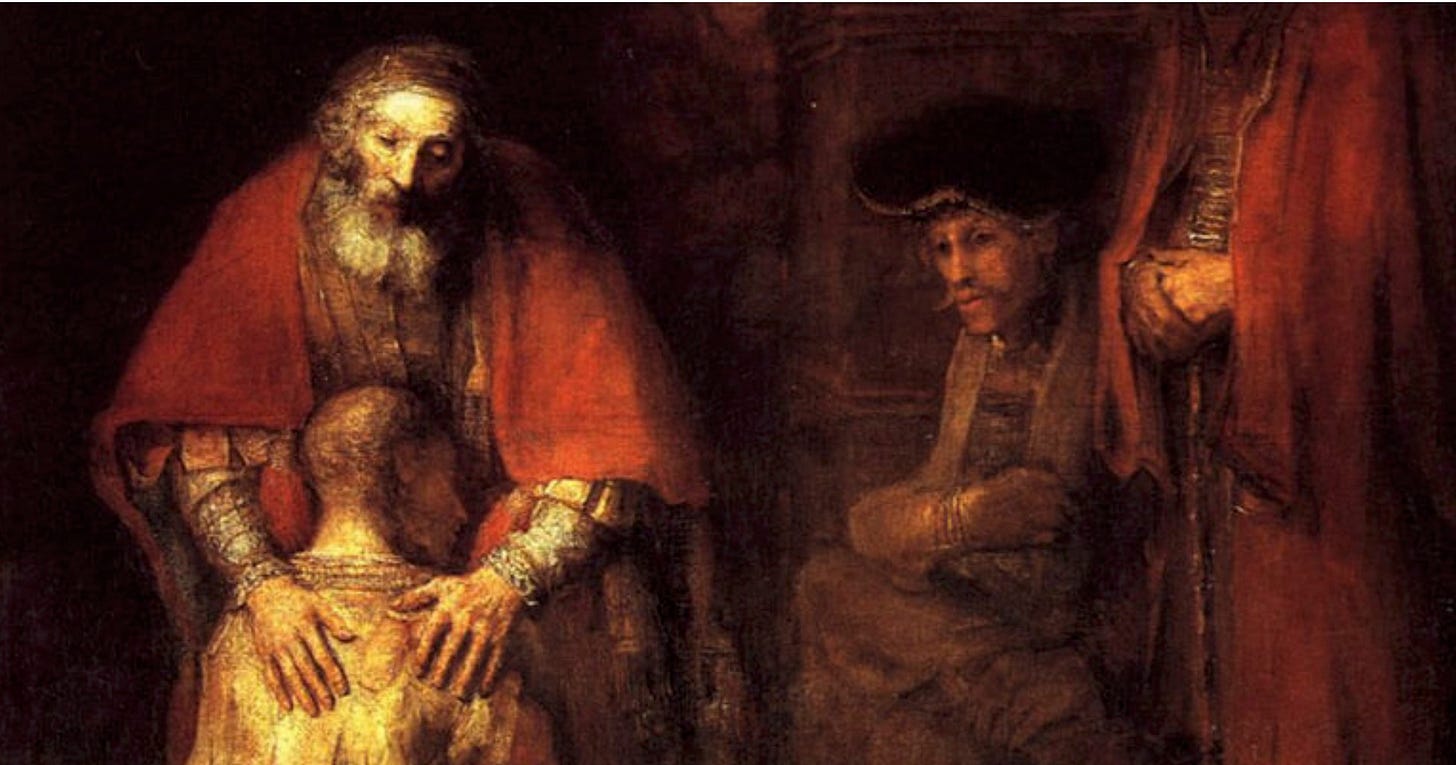 The Return of the Prodigal Son - Rembrandt, 1668