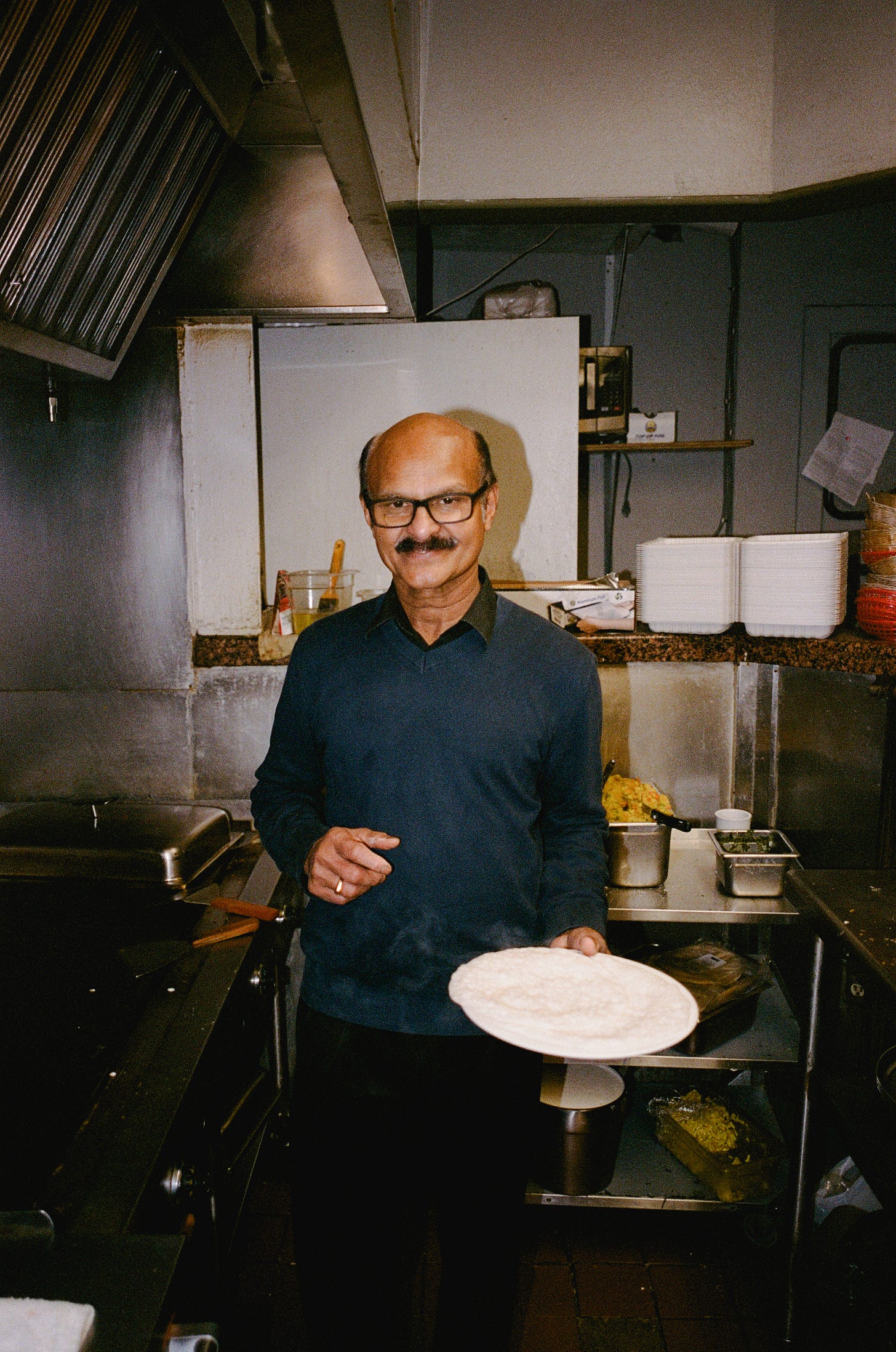 Aniyan Puthanpurayil in the kitchen at Mayura