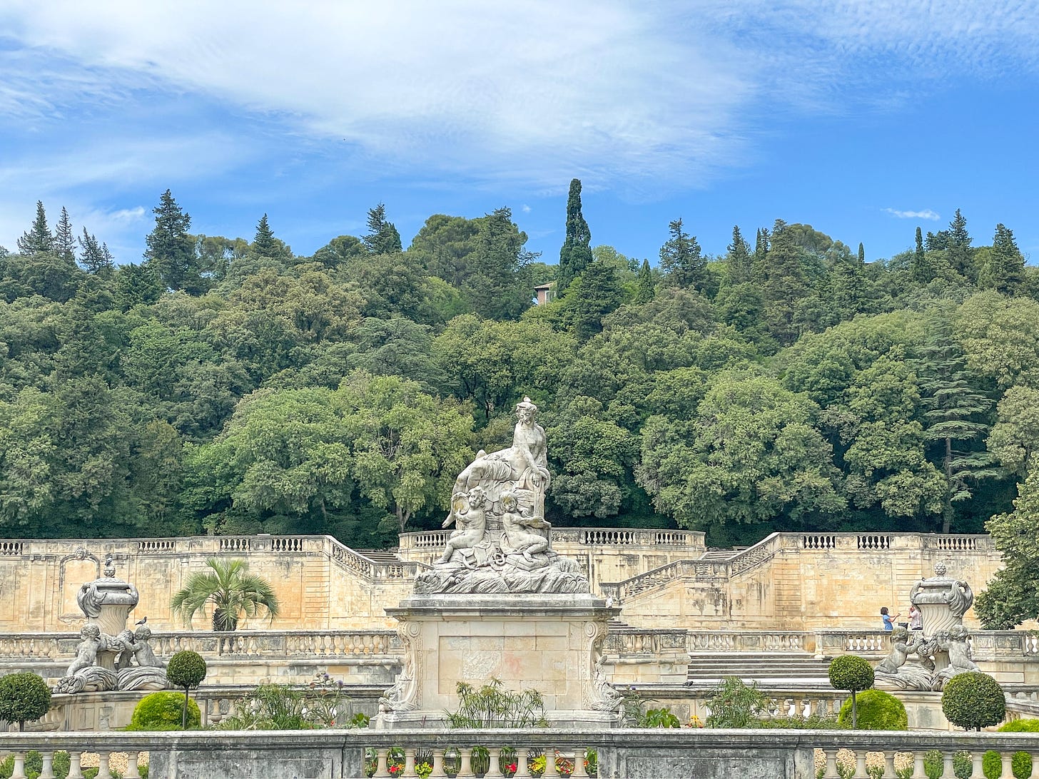 A sculpture in the Jardin de la Fontaine, Nimes