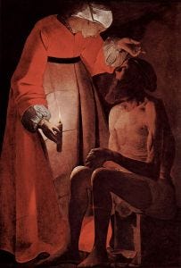 Job Mocked by his Wife, Georges de la Tour