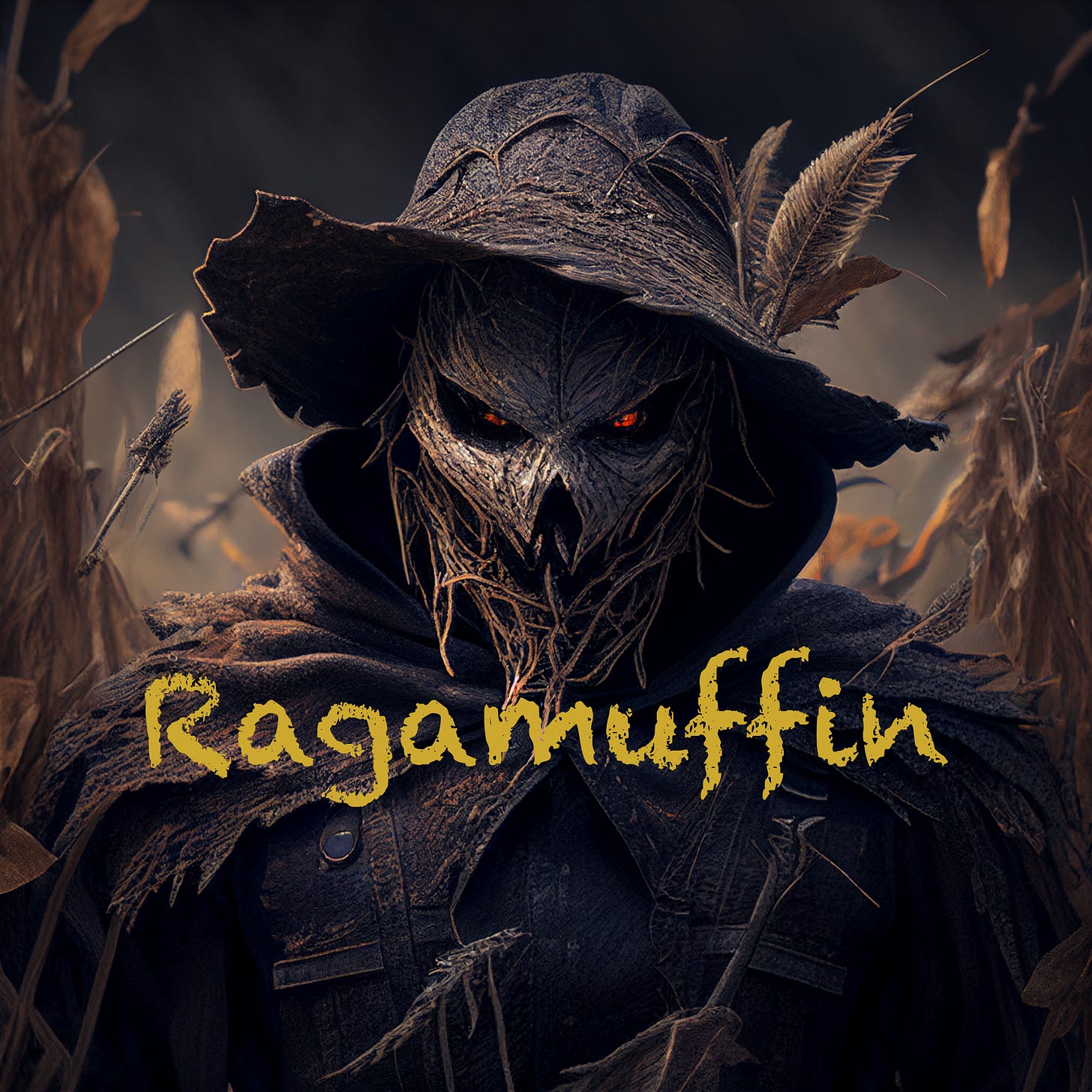 A scary scarecrow named Ragamuffin.
