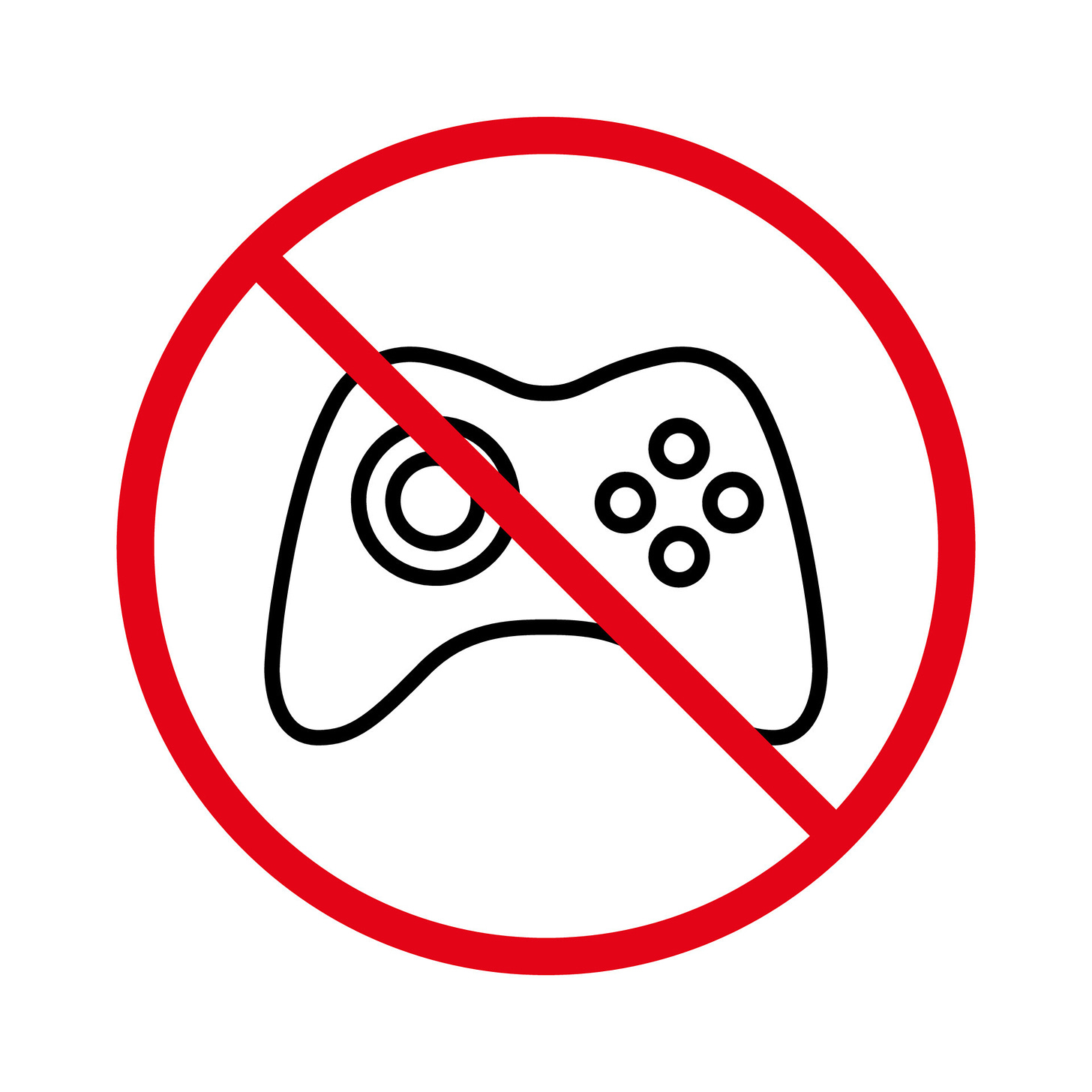 No Allowed Gamepad Control Sign. Prohibited Game Pad Console Red Stop  Outline Symbol. Joystick Ban Black Line Icon. Forbidden Gamer Video Game  Zone Pictogram. Isolated Vector Illustration. 11134929 Vector Art at  Vecteezy