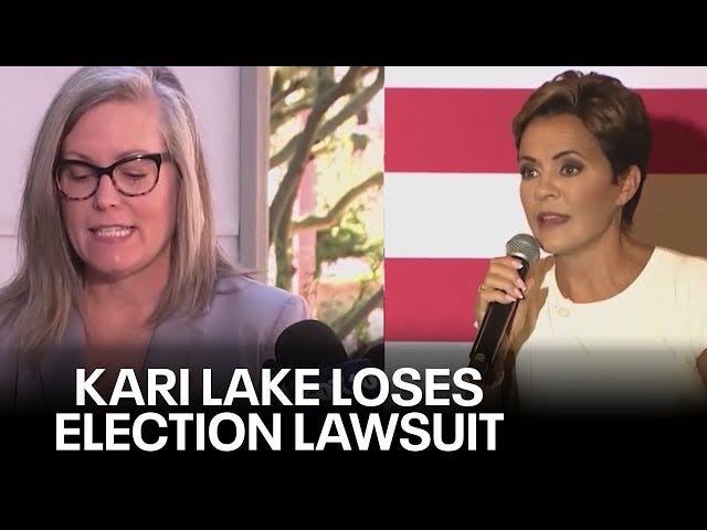 Kari Lake loses 2022 election lawsuit against Katie Hobbs - YouTube