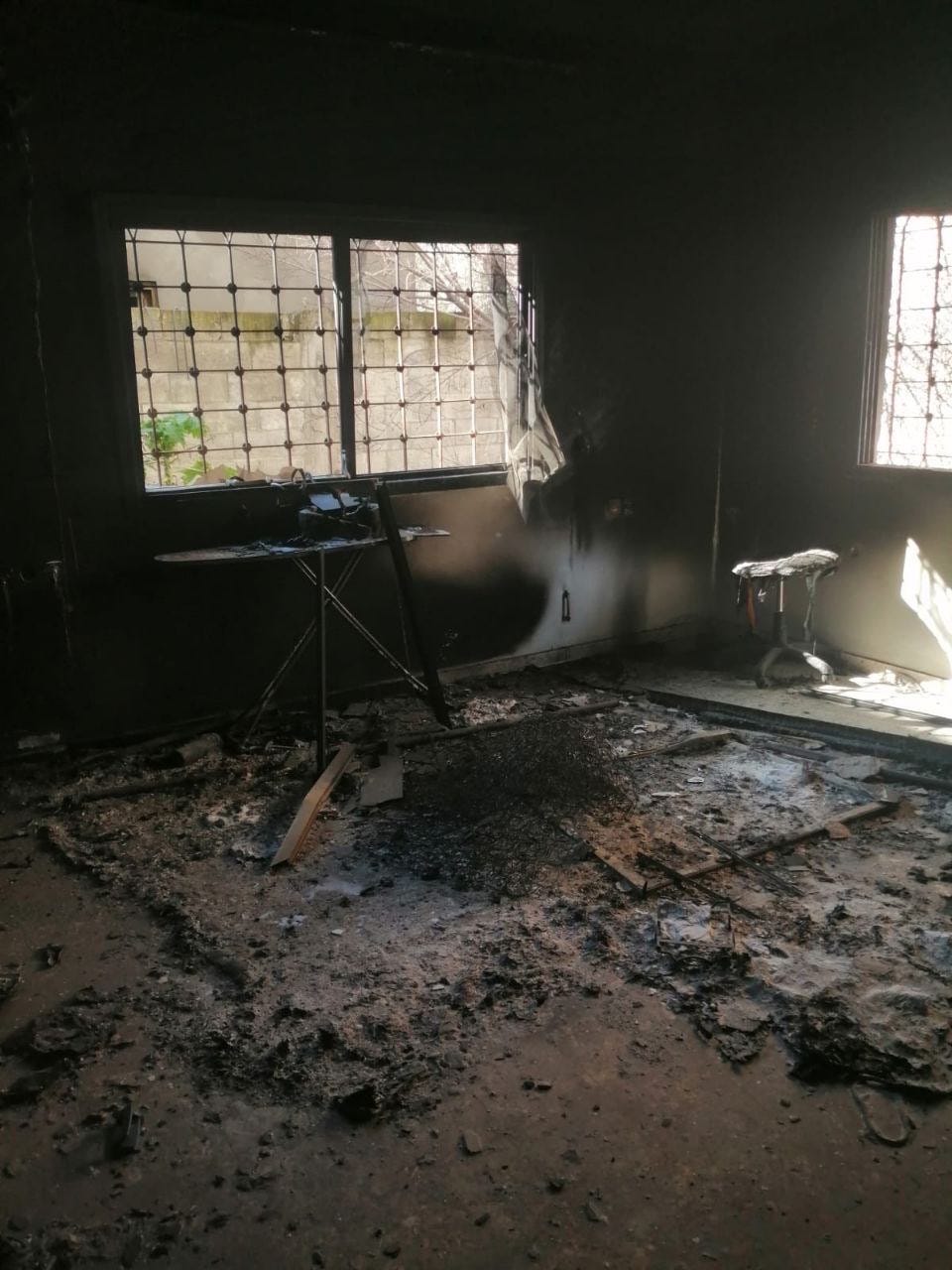 The home of the Abo Salem family that was torched by Israeli forces in Shuja’iyya. Photo obtained by Zeteo.