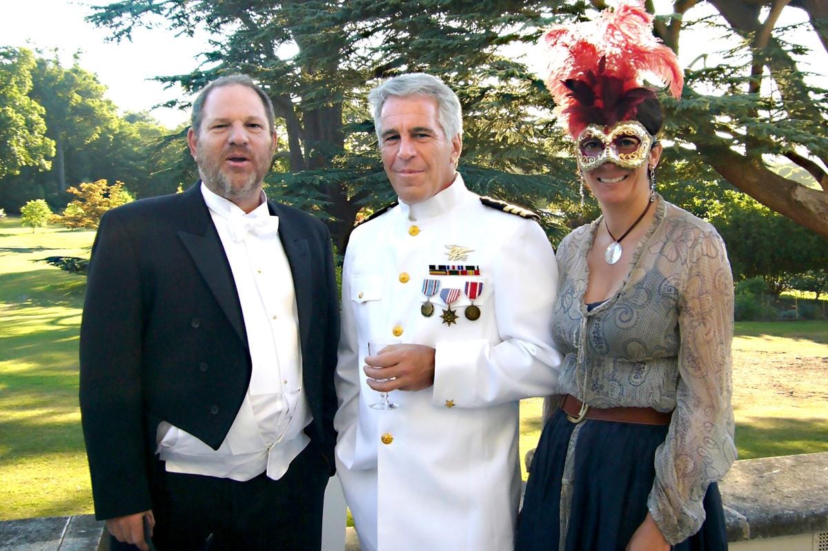 Photo shows Epstein, Weinstein, Maxwell at Prince Andrew's party