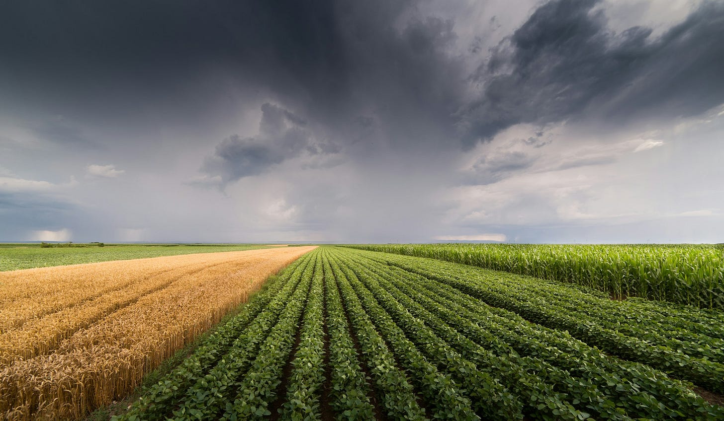 Photo credit: Getty (farm with clouds)