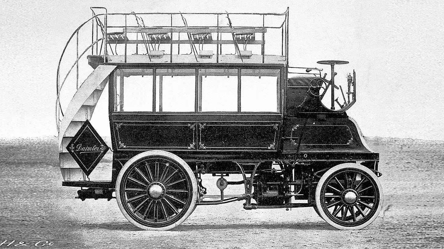 DMG launched its first range of buses in 1897/98.