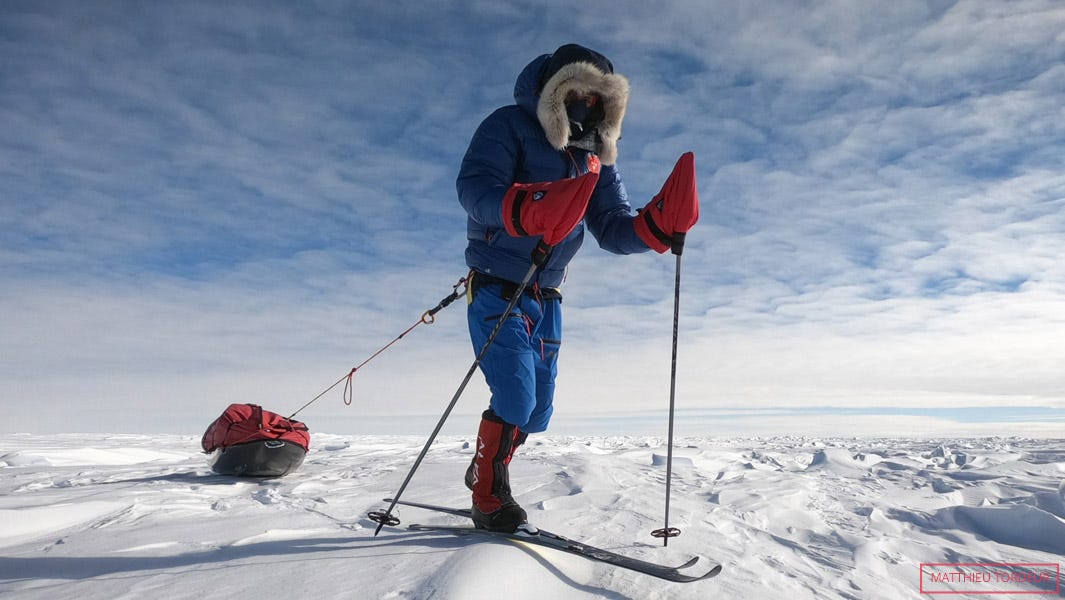 Explorer becomes youngest person to reach the South Pole on their own after  51-day trek across Antarctica