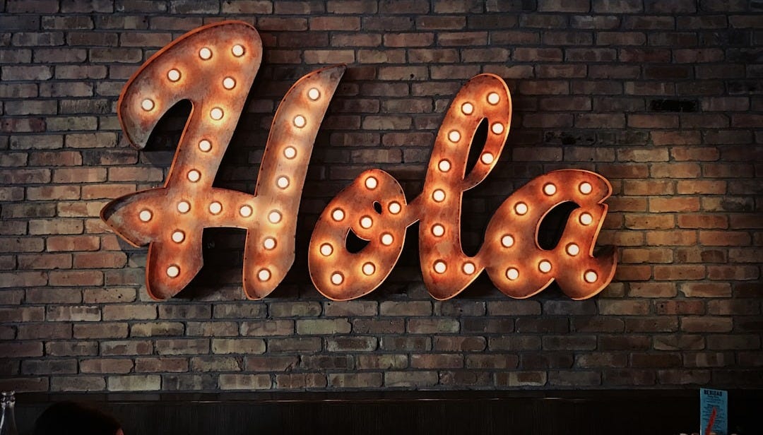 Hola LED signage