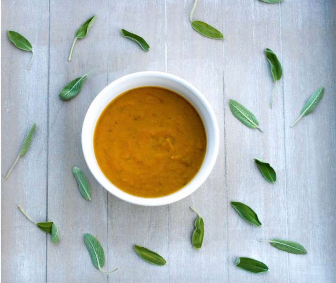 bowl of butternut squash soup