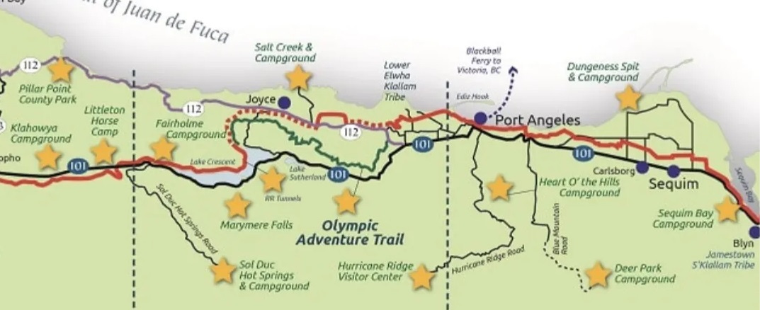 The Discovery Trail map