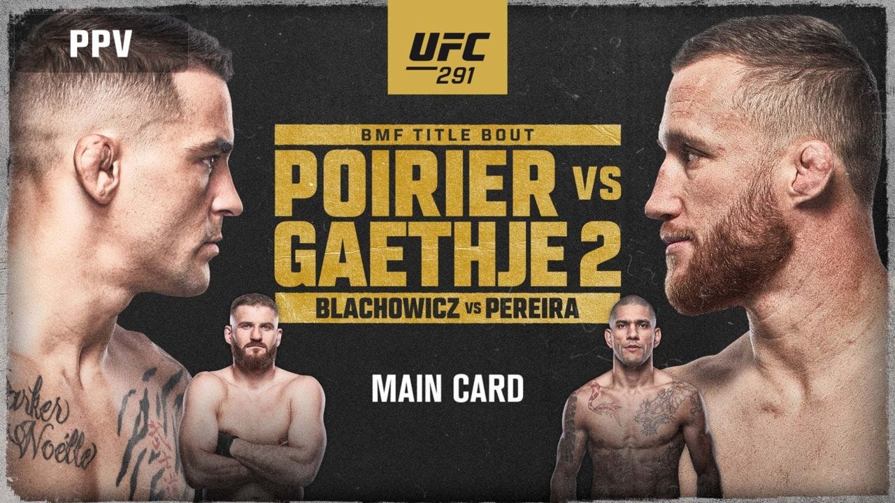 UFC 291: Poirier vs. Gaethje 2 (Main Card) (7/29/23) - Stream the UFC Game  - Watch ESPN