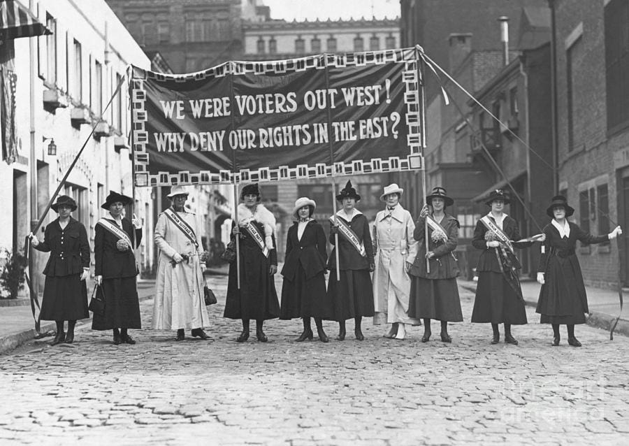 Suffragette Protest In Greenwich Village Photograph by Bettmann - Pixels