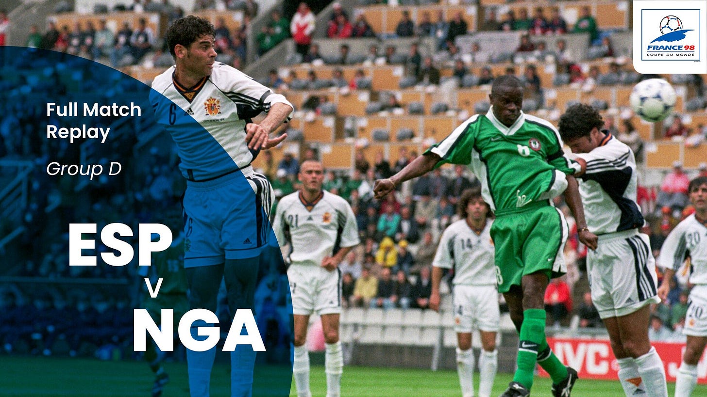 Spain v Nigeria | Group D | 1998 FIFA World Cup France™ | Full Match Replay