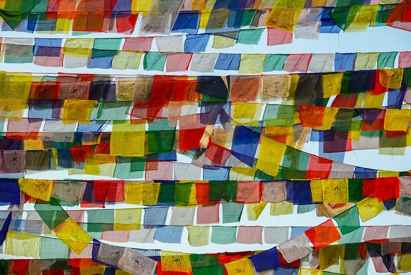 Tibetan prayer flags