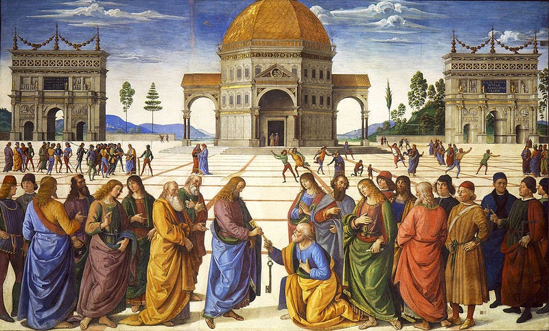 File:Entrega de las llaves a San Pedro (Perugino).jpg
