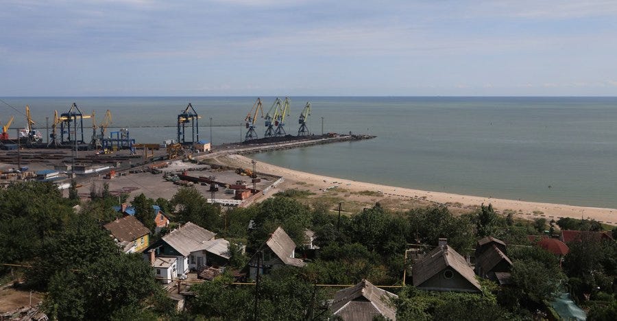 Mariupol's port in 2015. Photo by Nolan Peterson.