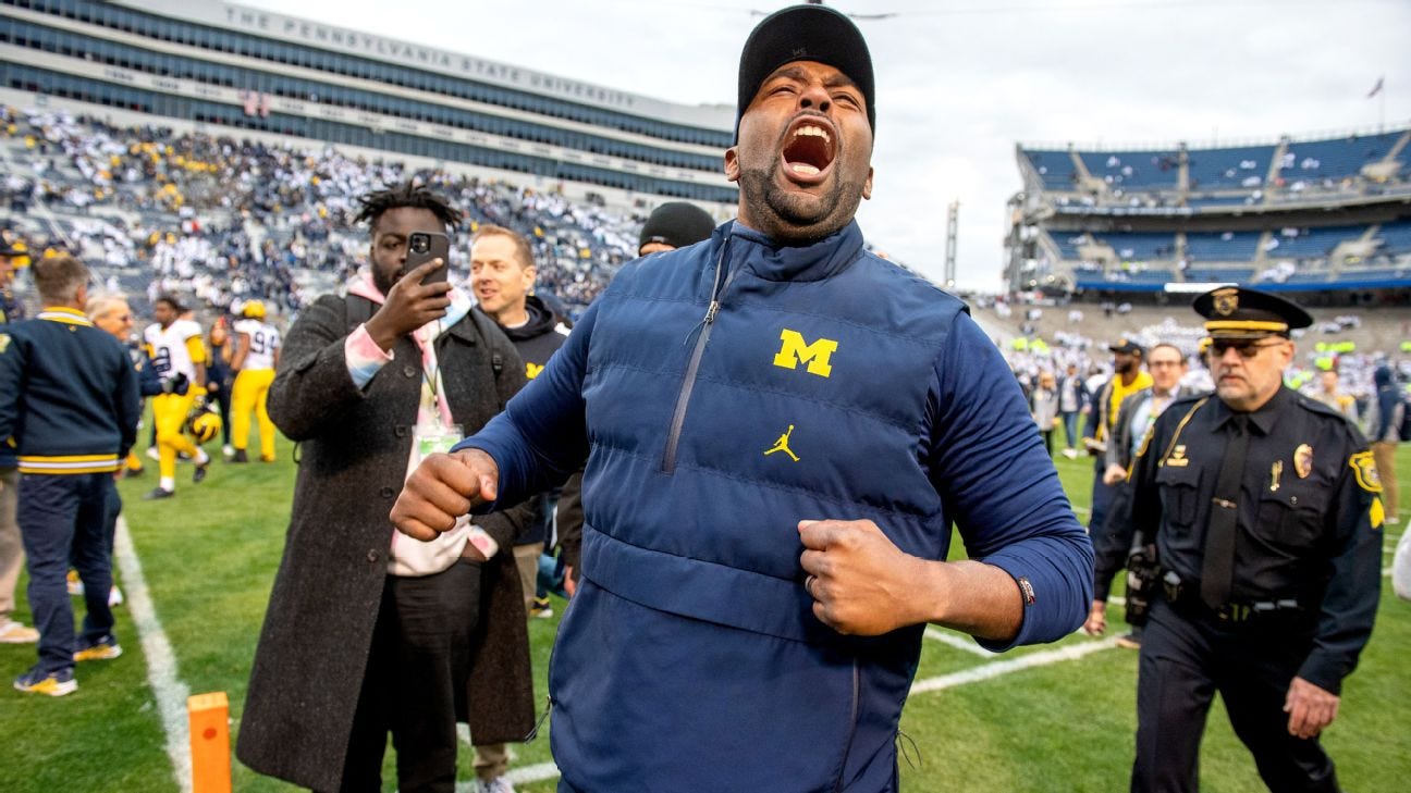 Sherrone Moore guides Michigan through emotional 24 hours - ESPN Sherrone Moore guides Michigan through emotional 24 hours - ESPN