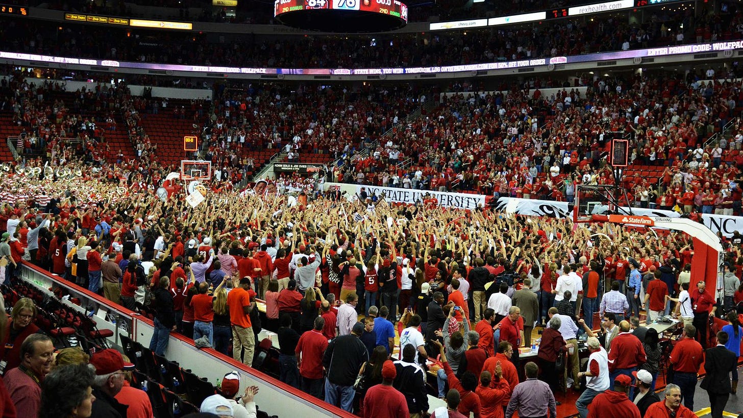 N.C. State reaches the pinnacle of court-storming - SBNation.com