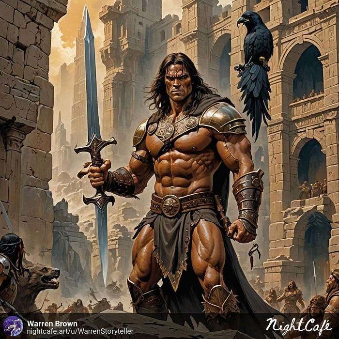 Barbarian with a sword