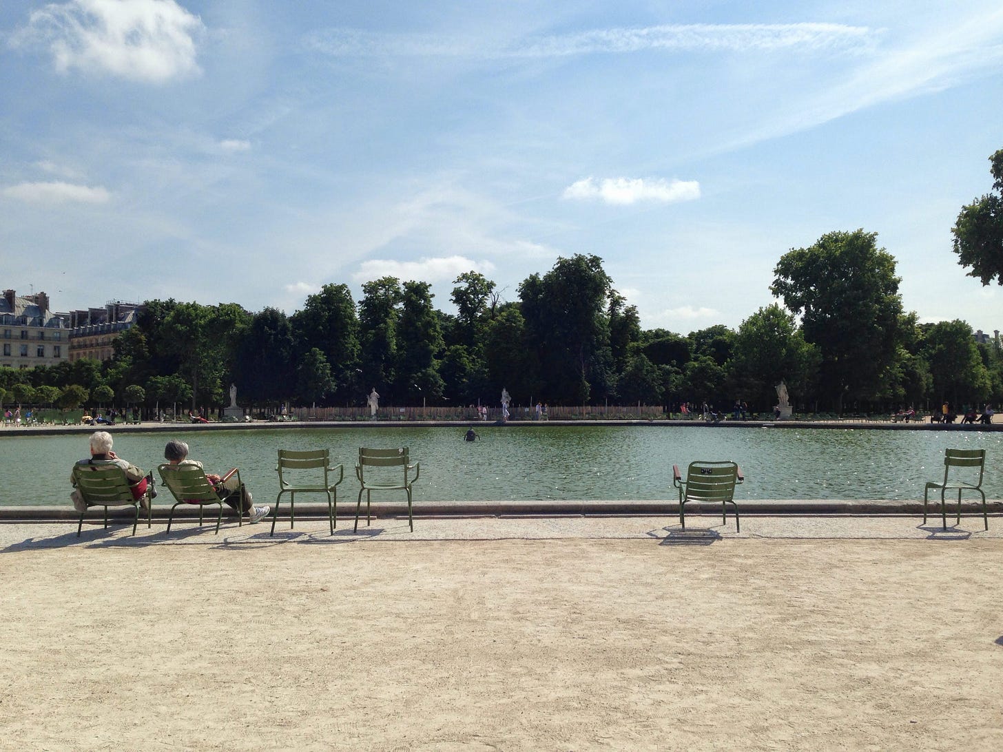 Tuileries Garden in Paris France