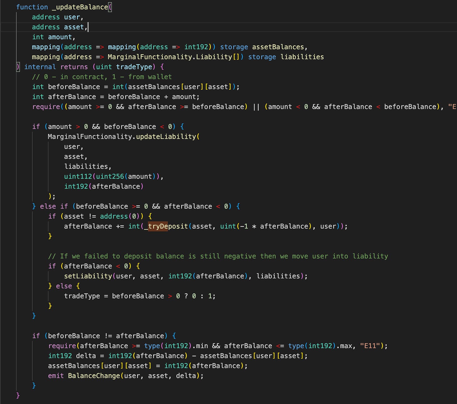 _Updatebalance mechanism to transfer token in redeemAtomic function