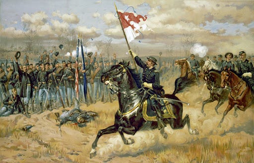 1864 Civil War Battle of Cedar Creek in the Shenandoah Valley