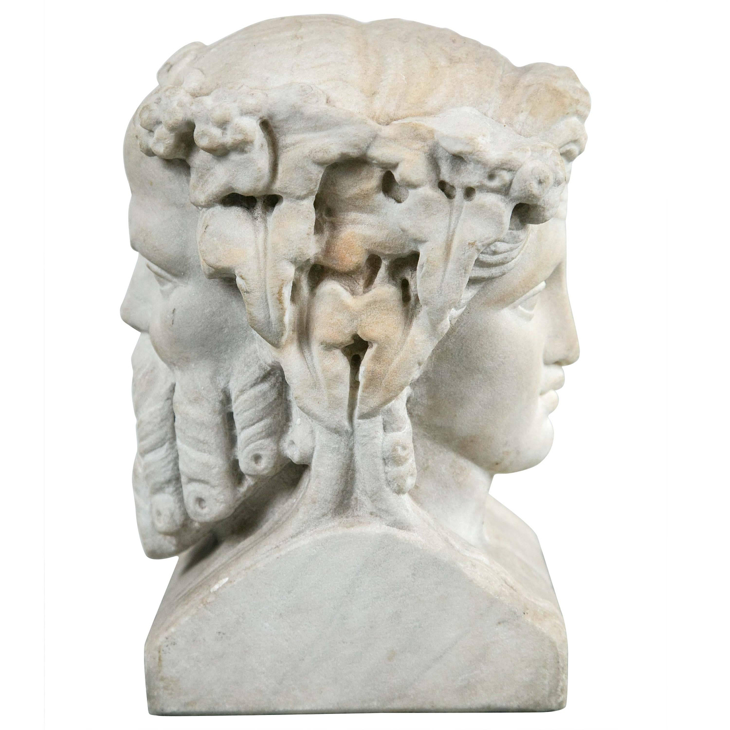 Carved Bust of the God Janus