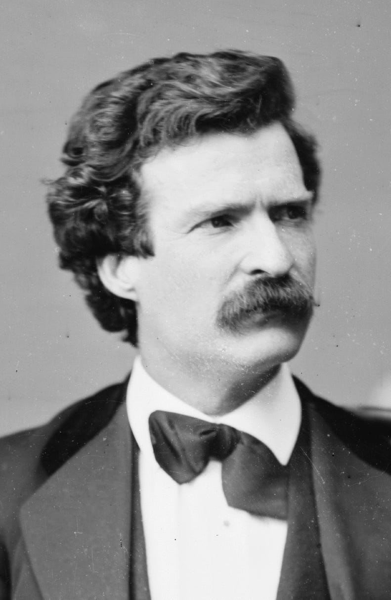 Mark Twain as a young man