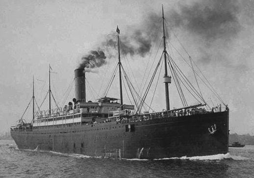 RMS Republic above water