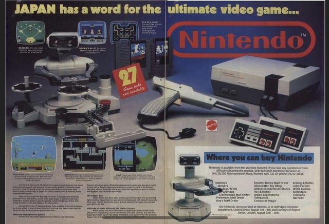 Very early Nintendo (NES) magazine ad. : r/retrogaming