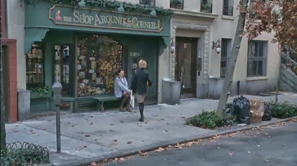 Shop Around the Corner as Kathleen Kelly arrives in You’ve Got Mail