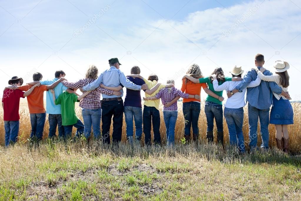 Group of people from the back