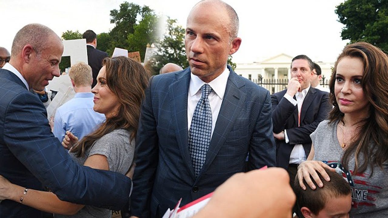 michael avenatti with alyssa milano