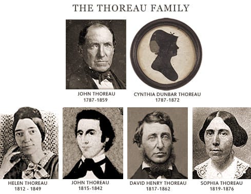 Pictures of the Thoreau family.