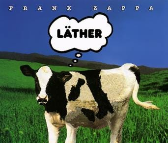 Pochette du disque Lather, compilation officielle de Frank Zappa, 1996