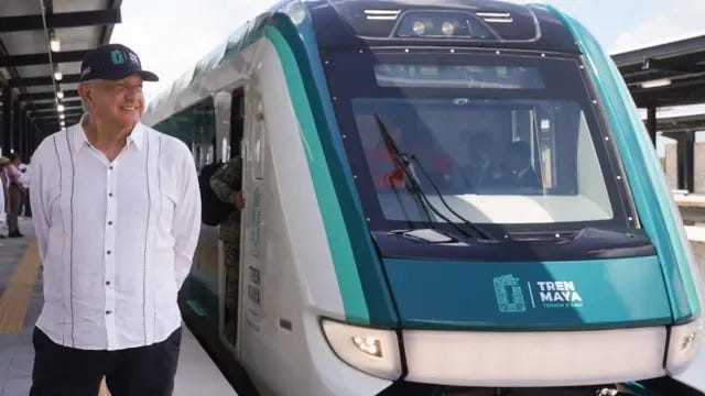 AMLO frente al Tren Maya