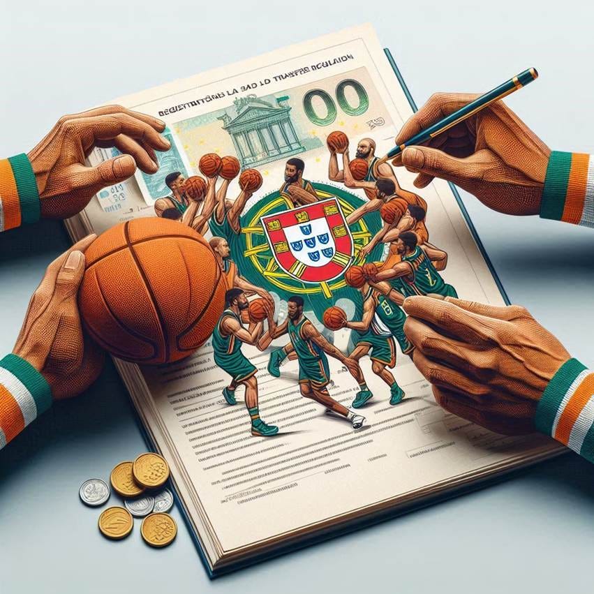 jovens equipados basquetebol PortugalA Federação Portuguesa de Basquetebol, em conformidade com o Regulamento de Inscrições e Transferências, aceita e defere a maioria dos pedidos de transferência de atletas que pretendem mudar de clube. Em teoria, este regulamento deveria conter um conjunto de normas que garantissem a proteção dos direitos tanto dos atletas como dos clubes. 