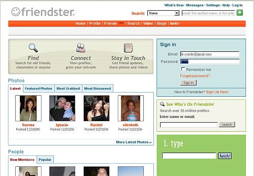 Facebook Was Supposed To Be Like Friendster: Not What Is Rocking Today